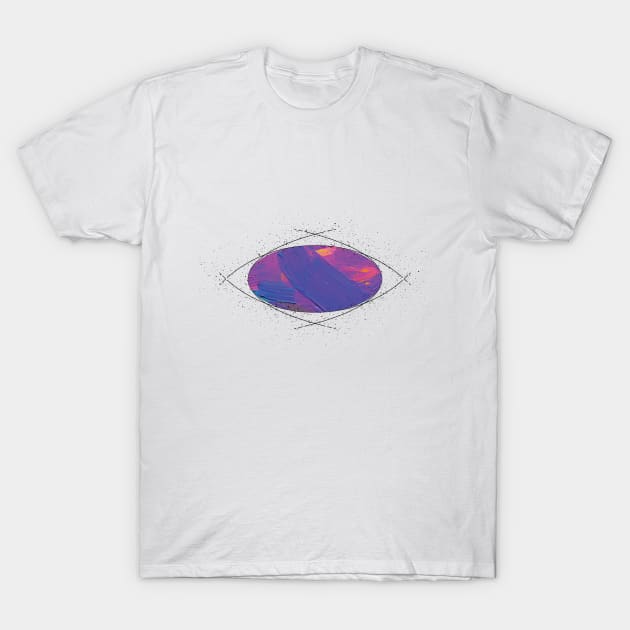 Painting in Eye T-Shirt by OssiesArt